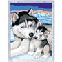 CreArt Kids 18x24cm Doux bisous de Husky, Kit de peinture par numéros Numéro d'Art, Des 7 ans, 25829, Ravensburger
