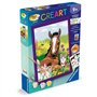 CreArt Kids 18x24cm Cheval et chatons, Kit de peinture par numéros Numéro d'Art, Des 7 ans, 25840, Ravensburger