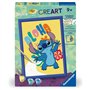 CreArt Kids 18x24cm Stitch, Kit de peinture par numéros Numéro d'Art, Des 7 ans, 25844, Ravensburger