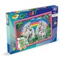 CreArt Kids 31x21cm Au pays des licornes, Kit de peinture par numéros Numéro d'Art, Des 9 ans, 25849, Ravensburger
