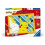 CreArt Kids 18x24cm Pikachu Éclair, Kit de peinture par numéros Numéro d'Art, Des 7 ans, 25905, Ravensburger
