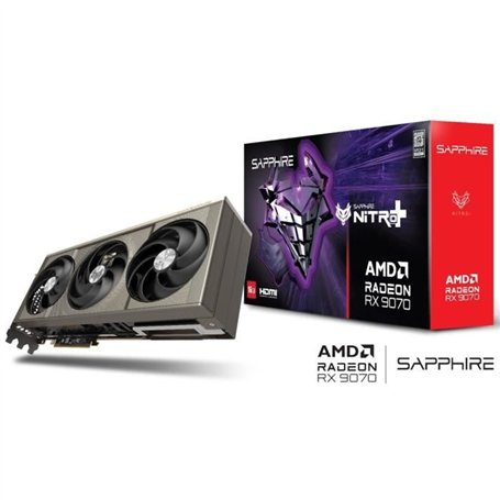 SAPPHIRE - Carte graphique - NITRO+ AMD RADEON RX 9070 GAMING OC - 16 GB - Dual HDMI / Dual DP