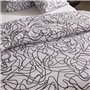 Parure de lit - TODAY Crazy - Imprimé Graphique - 2 personnes - 220 x 240 cm - Blanc