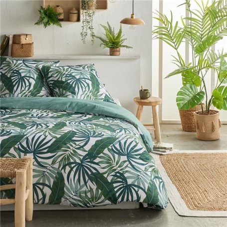 Parure de lit - TODAY Crazy - Imprimé Jungle - 2 personnes - 220 x 240 cm - Vert