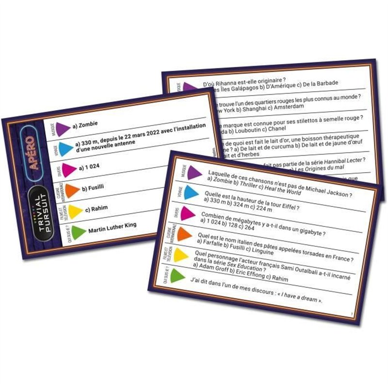 Image secondaire de TRIVIAL PURSUIT Voyage apéro - Jeu de société - WINNING MOVES
