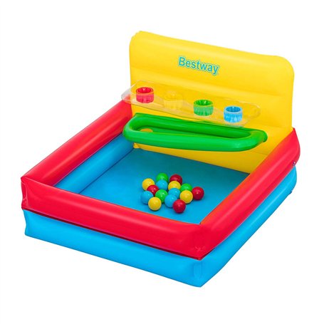 Bestway Piscine Gonflable Enfant avec Balles 104x94x61 cm +2 Ans Jardin 52546