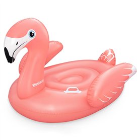 Bestway Flamant Rose Gonflable avec Poignées 138x107 cm +3 Ans Plage Piscine 41525
