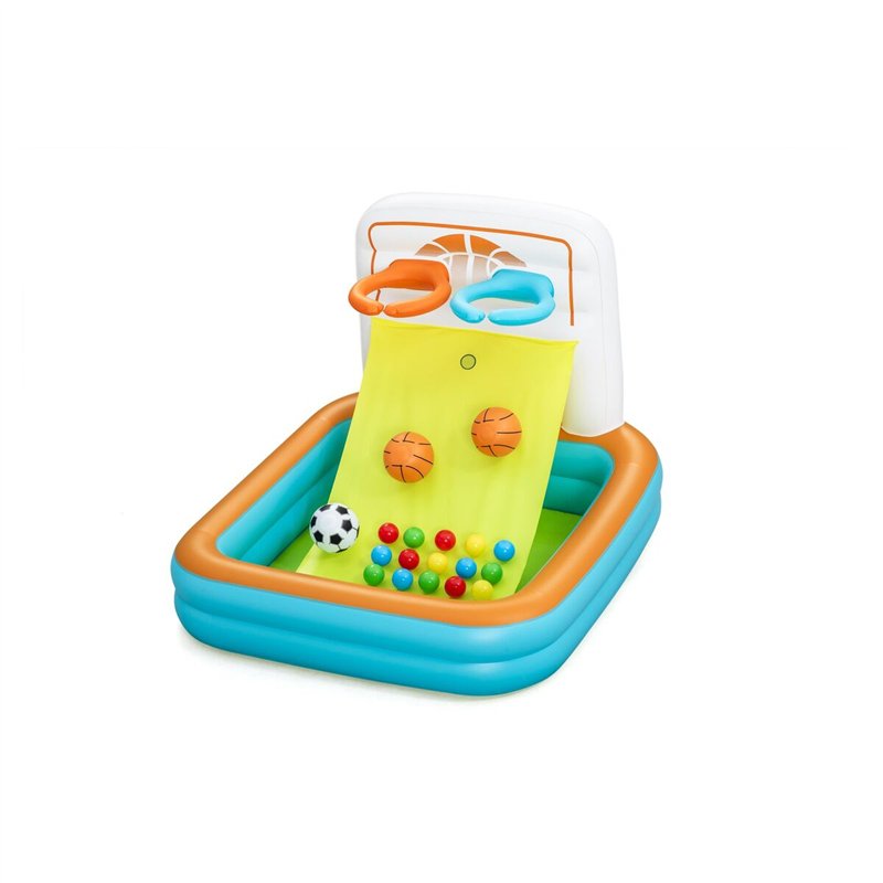 Image secondaire de Bestway Piscine Gonflable Enfant Jeux Panier avec Balles 120x107x84 cm +2 Ans 52728