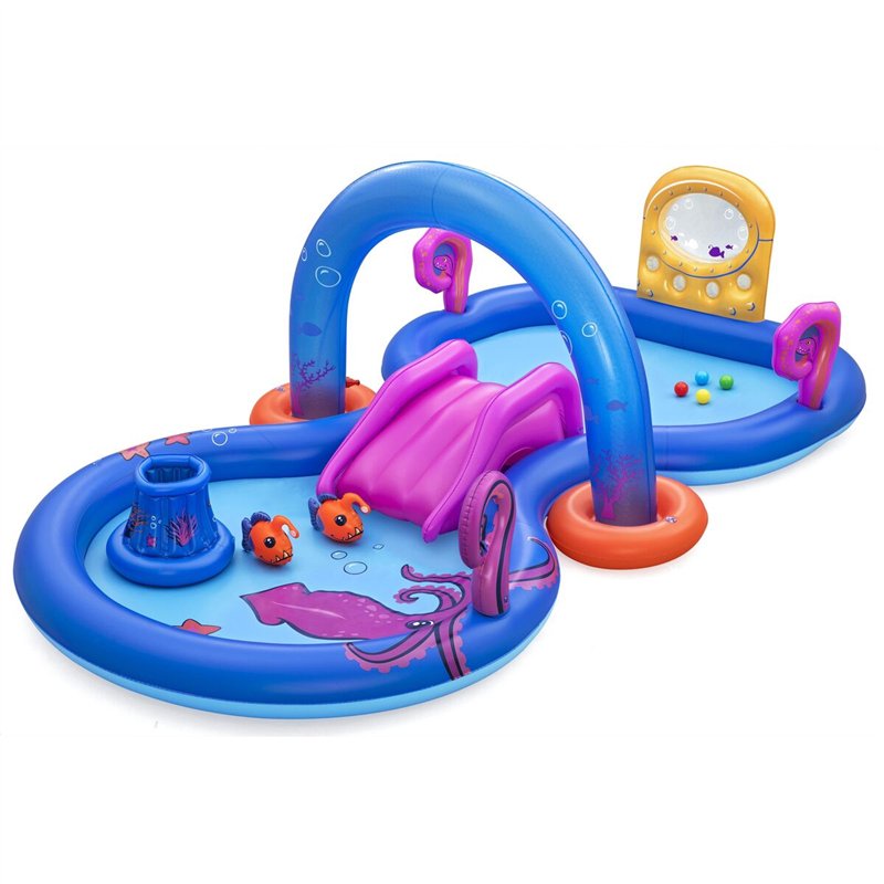 Bestway Piscine Gonflable Aventure Parc Aquatique 330x188x117 cm +2 Ans Jardin 53167