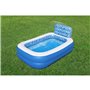 Bestway Piscine Gonflable Silicona avec Aspersoir 229x152x196 cm +6 Ans Jardin 54451