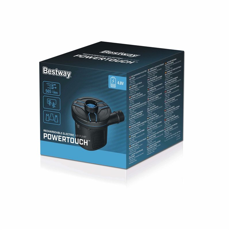 Image secondaire de Bestway Gonfleur Électrique Rechargeable 11,5x10,1x10,4 cm 565 L/min Camping 62260