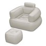 Bestway Fauteuil Gonflable avec Repose-pieds Couleur Assortie 107x99x80/48x48x36 cm