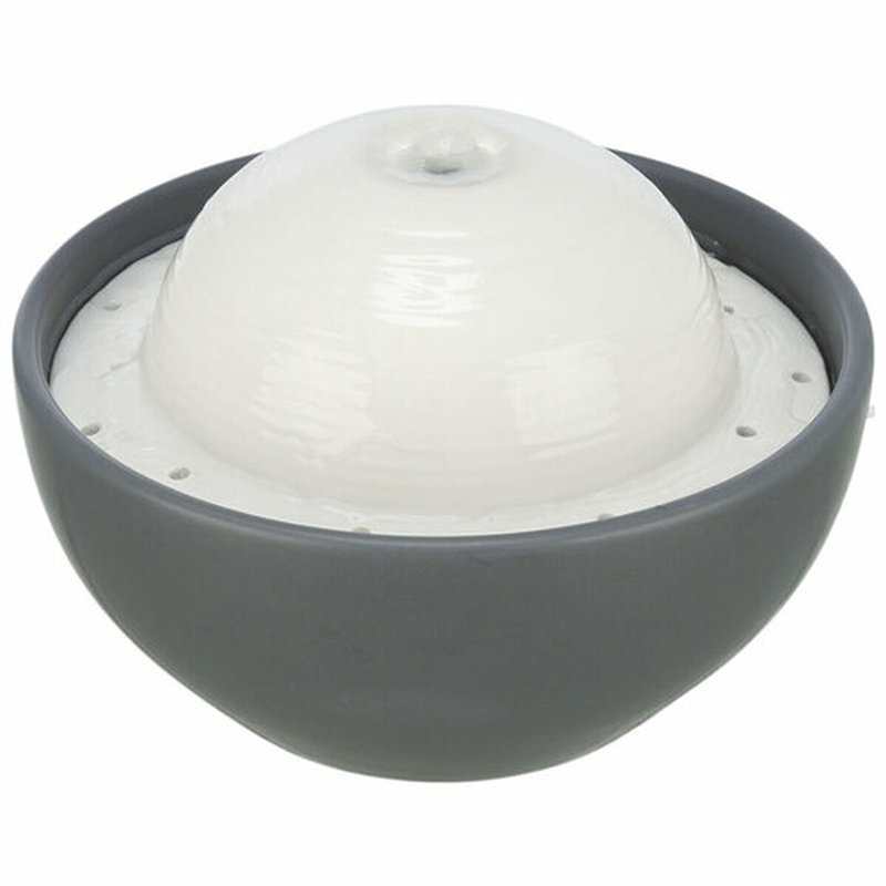 Image secondaire de Fontaine pour Animaux de Compagnie Trixie FuenteVital Dome Blanc Gris Céramique