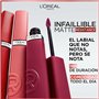 Rouge à lèvres liquide L'Oreal Make Up Infaillible Matte Resistance Fairy Tale Ending Nº 100 (1 Unités)