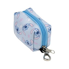 Distributeur de sacs Stitch Bleu clair 100 % polyester 9 x 21 x 3 cm