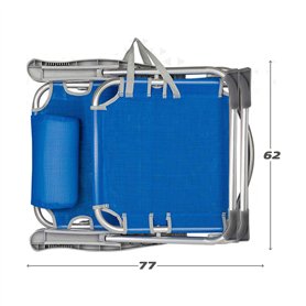 Chaise de Plage Colorbaby 48 x 60 x 90 cm Bleu