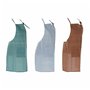 Tablier avec Poche DKD Home Decor Marron Turquoise Polyester Coton Vert Bleu ciel (70 x 0.5 x 80 cm) (3 pcs)