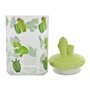 Boîte DKD Home Decor Céramique Verre Cactus PE Boho (1400 ml) (10,5 x 28 cm)