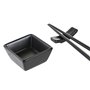 Set de sushi DKD Home Decor Naturel Noir Bambou Grès Oriental