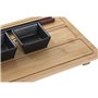 Set de sushi DKD Home Decor Naturel Noir Bambou Grès Oriental