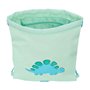Sac à dos serré par des ficelles Safta Dino Vert 26 x 34 x 1 cm