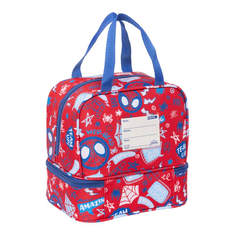 Image secondaire de Sac à goûter Spider-Man Rescue Bleu Rouge 20 x 20 x 15 cm