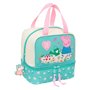 Sac à goûter Peppa Pig Pretty flowers Jaune Menthe 20 x 20 x 15 cm