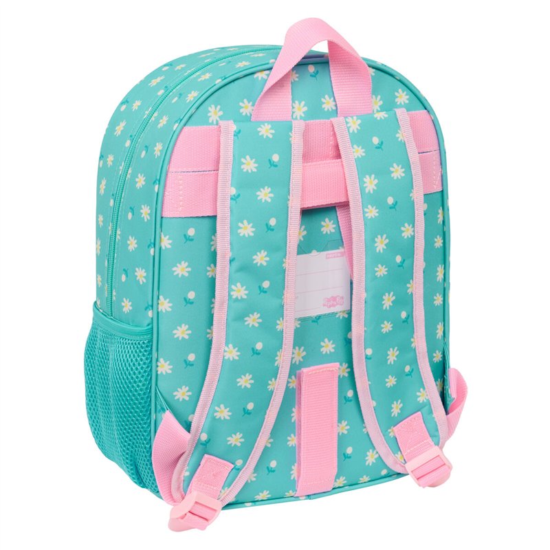 Image secondaire de Cartable Peppa Pig Pretty flowers Jaune Menthe 26 x 34 x 11 cm