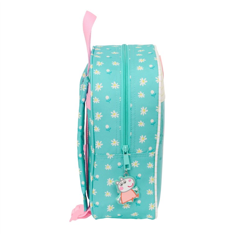 Image secondaire de Sac à dos enfant Peppa Pig Pretty flowers Jaune Menthe 22 x 27 x 10 cm