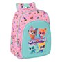 Cartable SuperKitties Rose Turquoise 26 x 34 x 11 cm
