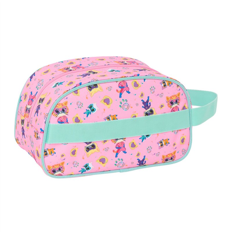 Image secondaire de Nécessaire de Voyage SuperKitties Rose Turquoise 26 x 15 x 12 cm