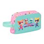 Fourre-tout SuperKitties Rose Turquoise 21,5 x 12 x 6,5 cm