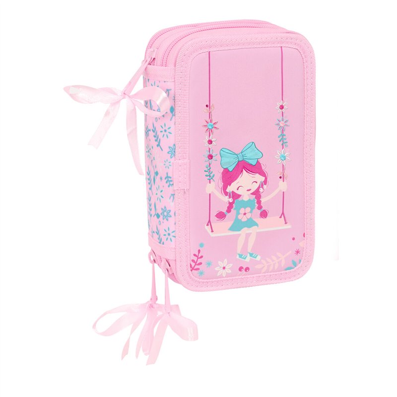 Trousse Scolaire avec Accessoires Glow Lab Swing Multicouleur 12,5 x 19,5 x 5,5 cm 37 Pièces
