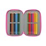 Pochette à crayons triple Rainbow High Shine Multicouleur 12,5 x 19,5 x 5,5 cm 37 Pièces