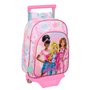 Cartable à roulettes Barbie Painterly Rose Bleu ciel 26 x 11 x 67 cm 26 x 34 x 11 cm