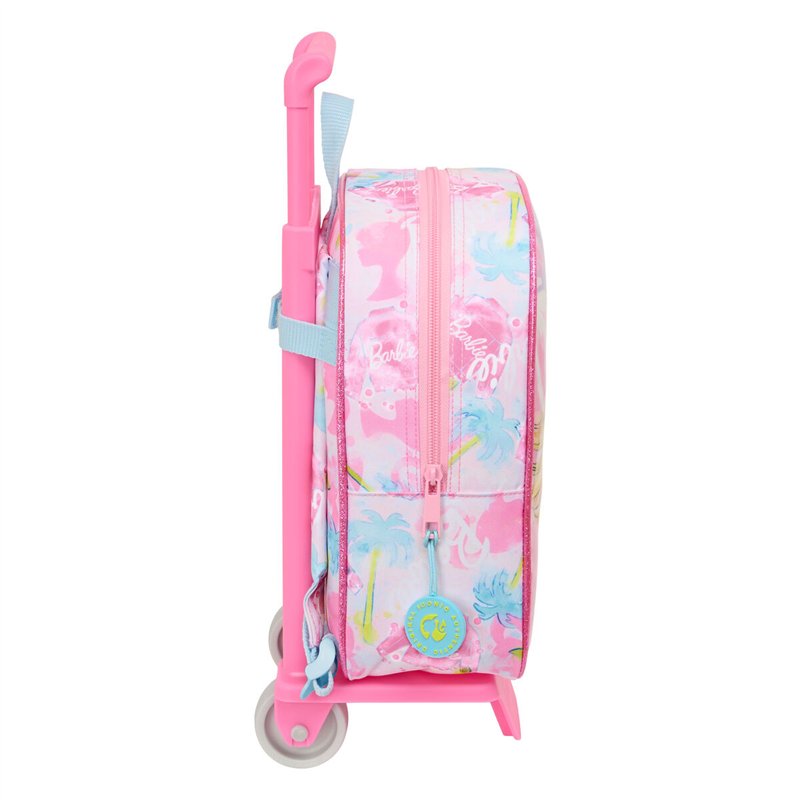 Image secondaire de Cartable à roulettes Barbie Painterly Rose Bleu ciel 22 x 27 x 10 cm