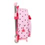 Cartable à roulettes Minnie Mouse Naive Rose 28 x 34 x 10 cm