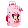 Cartable à roulettes Minnie Mouse Naive Rose 33 x 42 x 14 cm