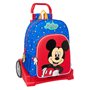 Cartable à roulettes Mickey Mouse Clubhouse Good day Bleu 33 x 42 x 14 cm