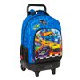 Cartable à roulettes Hot Wheels Let's race Bleu Noir 33 x 45 x 22 cm