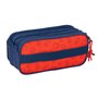 Trousse Fourre-Tout Triple Super Mario Trick Rouge Bleu foncé 21,5 x 10 x 8 cm