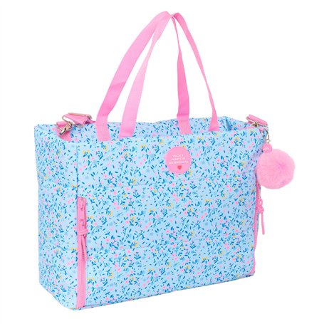 Housse pour ordinateur portable Vicky Martín Berrocal Paraíso Bleu Rose clair 40 x 31 x 17 cm