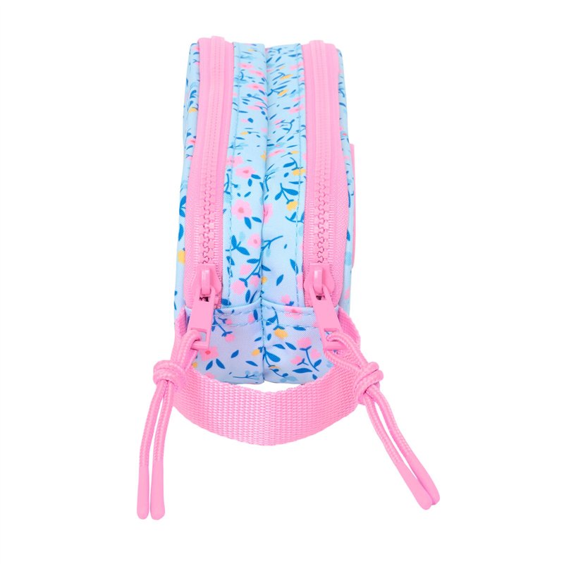 Image secondaire de Trousse Fourre-Tout Double Vicky Martín Berrocal Paraíso Rose Bleu clair 21 x 8 x 6 cm