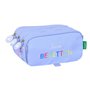Trousse Fourre-Tout Triple Benetton Lila Lila 21,5 x 10 x 8 cm