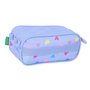 Trousse Fourre-Tout Triple Benetton Lila Lila 21,5 x 10 x 8 cm