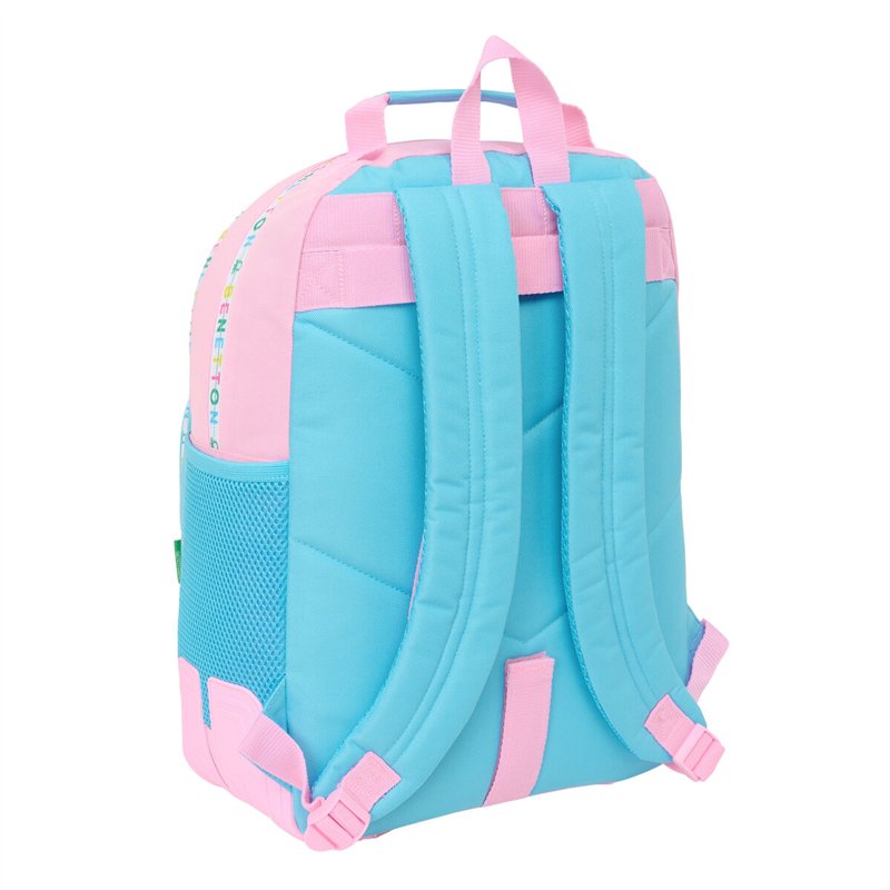 Image secondaire de Cartable Benetton Unique Rose Turquoise 32 x 42 x 15 cm