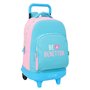 Cartable à roulettes Benetton Unique Rose Turquoise 33 x 45 x 22 cm