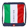 Sac à dos serré par des ficelles Benetton Flag Blue marine 35 x 40 x 1 cm
