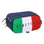 Trousse Fourre-Tout Triple Benetton Flag Blue marine 21,5 x 10 x 8 cm