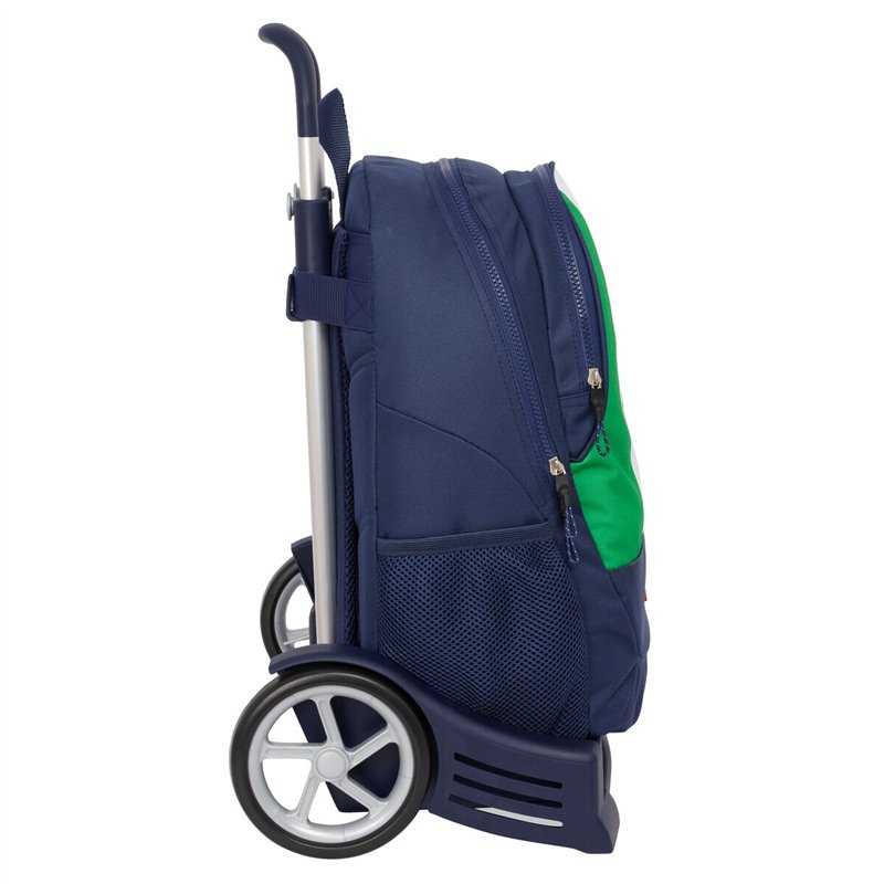 Image secondaire de Cartable à roulettes Benetton Flag Blue marine 32 x 44 x 16 cm